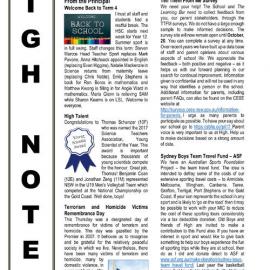 High Notes, Vol 18 No 31, 13 October 2017