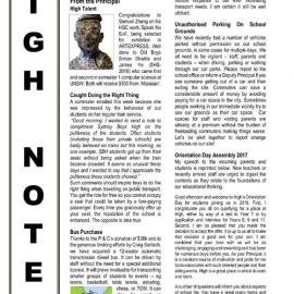 High Notes, Vol 18 No 38, 1 December 2017