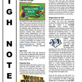 High Notes, Vol 19 No 1, 2 February 2018