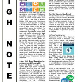 High Notes, Vol 19 No 5, 2 March 2018