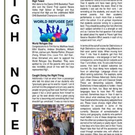 High Notes, Vol 19 No 19, 22 June 2018