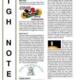 High Notes, Vol 19 No 21, 6 July 2018