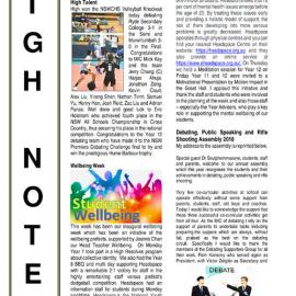 High Notes, Vol 19 No 23, 3 August 2018