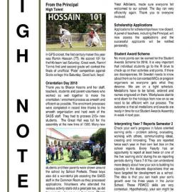 High Notes, Vol 19 No 38, 30 November 2018