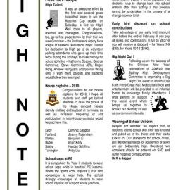 High Notes, Vol 11 No 2, 5 February 2010