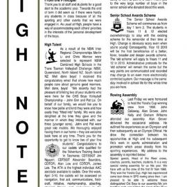 High Notes, Vol 11 No 10, 1 April 2010