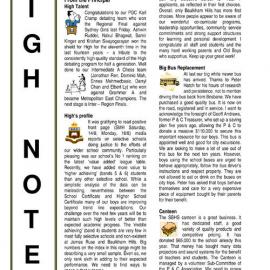 High Notes, Vol 11 No 26, 20 August 2010