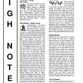 High Notes, Vol 11 No 31, 24 September 2010