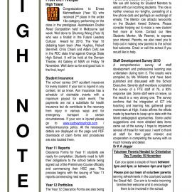 High Notes, Vol 11 No 34, 29 October 2010