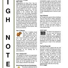 High Notes, Vol 11 No 35, 5 November 2010