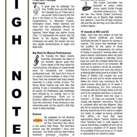 High Notes, Vol 11 No 38, 26 November 2010