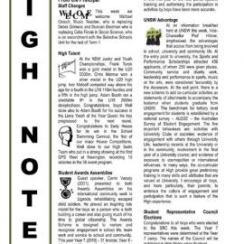 High Notes, Vol 12 No 4, 25 February 2011