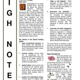 High Notes, Vol 12 No 8, 25 March 2011