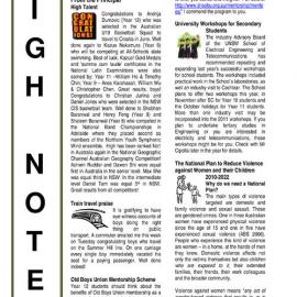 High Notes, Vol 12 No 13, 13 May 2011