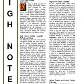 High Notes, Vol 12 No 19, 24 June 2011