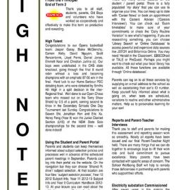High Notes, Vol 12 No 20, 1 July 2011
