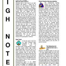 High Notes, Vol 12 No 21, 22 July 2011