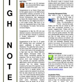 High Notes, Vol 12 No 28, 9 September 2011