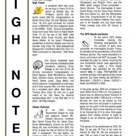 High Notes, Vol 12 No 29, 16 September 2011