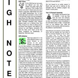 High Notes, Vol 12 No 30, 23 September 2011