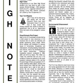 High Notes, Vol 12 No 37, 25 November 2011