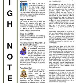 High Notes, Vol 13 No 4, 24 February 2012