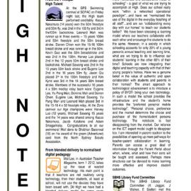 High Notes, Vol 13 No 6, 9 March 2012