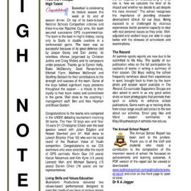 High Notes, Vol 13 No 9, 30 March 2012