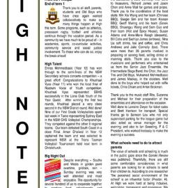 High Notes, Vol 13 No 10, 5 April 2012