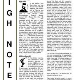 High Notes, Vol 13 No 13, 11 May 2012