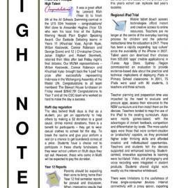 High Notes, Vol 13 No 14, 18 May 2012