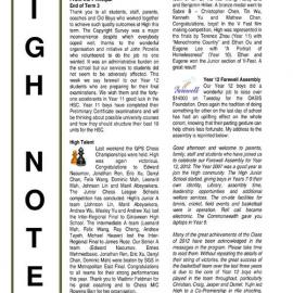 High Notes, Vol 13 No 30, 21 September 2012
