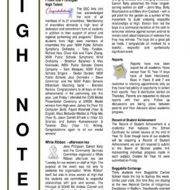 High Notes, Vol 13 No 38, 30 November 2012