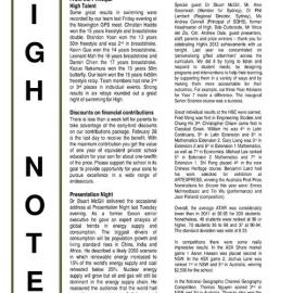 High Notes, Vol 14 No 4, 22 February 2013