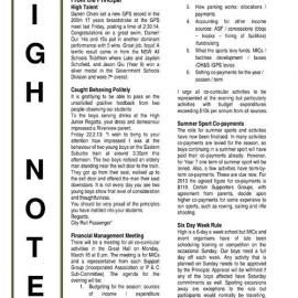 High Notes, Vol 14 No 5, 1 March 2013