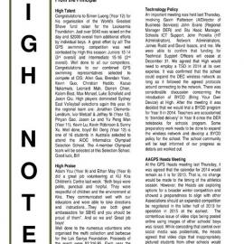 High Notes, Vol 14 No 9, 28 March 2013