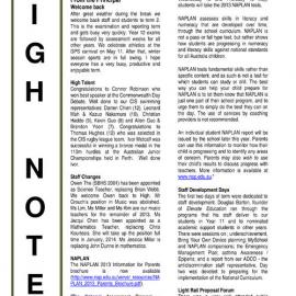 High Notes, Vol 14 No 12, 3 May 2013
