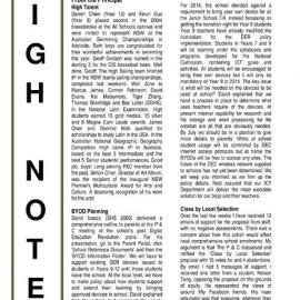 High Notes, Vol 14 No 14, 17 May 2013