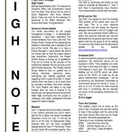 High Notes, Vol 14 No 34, 1 November 2013