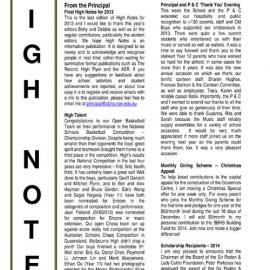 High Notes, Vol 14 No 40, 13 December 2013