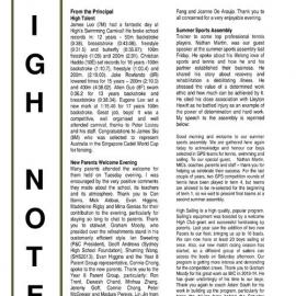 High Notes, Vol 15 No 2, 7 February 2014
