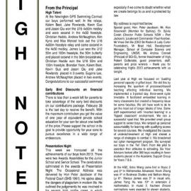 High Notes, Vol 15 No 4, 21 February 2014