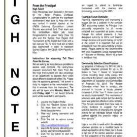 High Notes, Vol 15 No 6, 7 March 2014