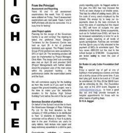 High Notes, Vol 15 No 13, 9 May 2014