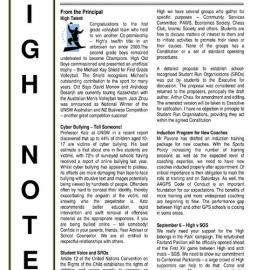 High Notes, Vol 15 No 27, 29 August 2014