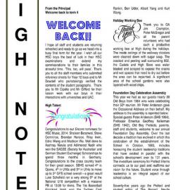 High Notes, Vol 15 No 31, 10 October 2014