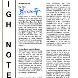 High Notes, Vol 15 No 32, 17 October 2014