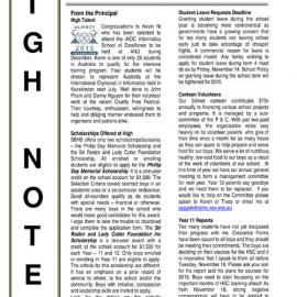 High Notes, Vol 15 No 35, 7 November 2014