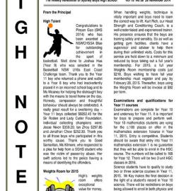 High Notes, Vol 15 No 38, 28 November 2014