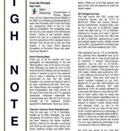High Notes, Vol 15 No 39, 5 December 2014